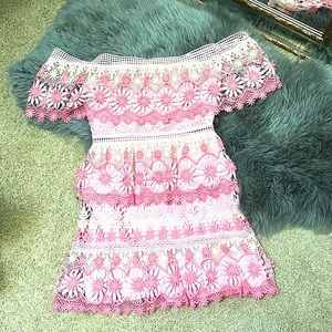 Self-poetrait mini flora dress UK8/US4